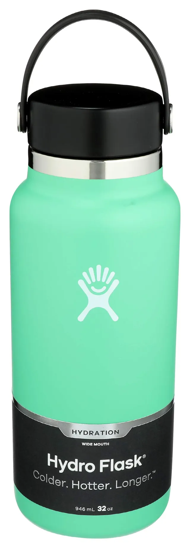 hydro-flask-wide-mouth-2-0-flex-cap-bottle-32-oz-spearmint-vacuum-insulated-stai image 1