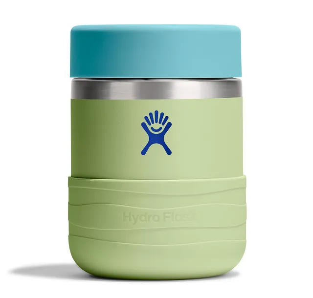 hydro-flask-12-oz-kids-insulated-food-jar-in-seedling-green-leakproof-stainless- image 1