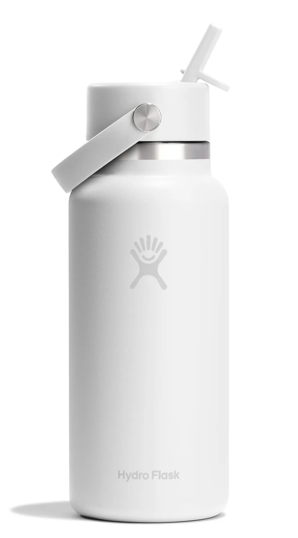 hydro-flask-32-oz-wide-mouth-insulated-water-bottle-with-flex-straw-cap-tonal-wh image 1