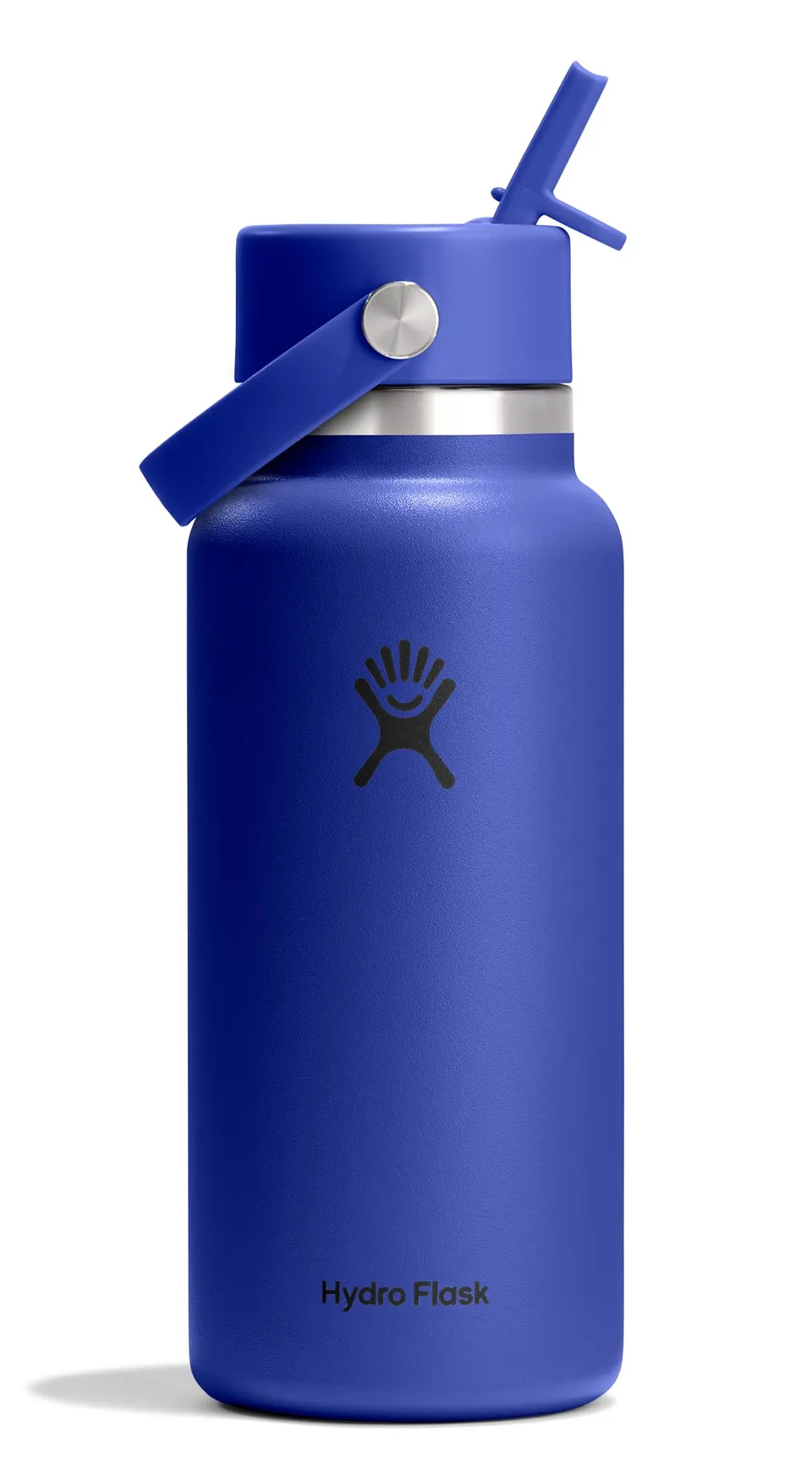 hydro-flask-32-oz-wide-mouth-insulated-water-bottle-with-flex-straw-cap-capri-bl image 1