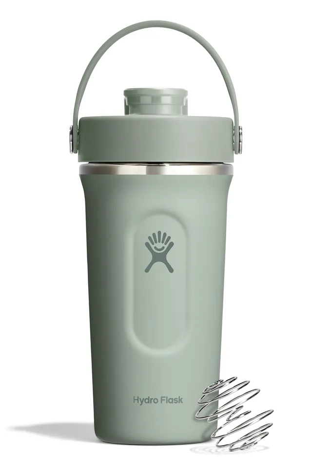 hydro-flask-24-oz-insulated-shaker-bottle-stainless-steel-gym-bottle-with-whisk- image 1