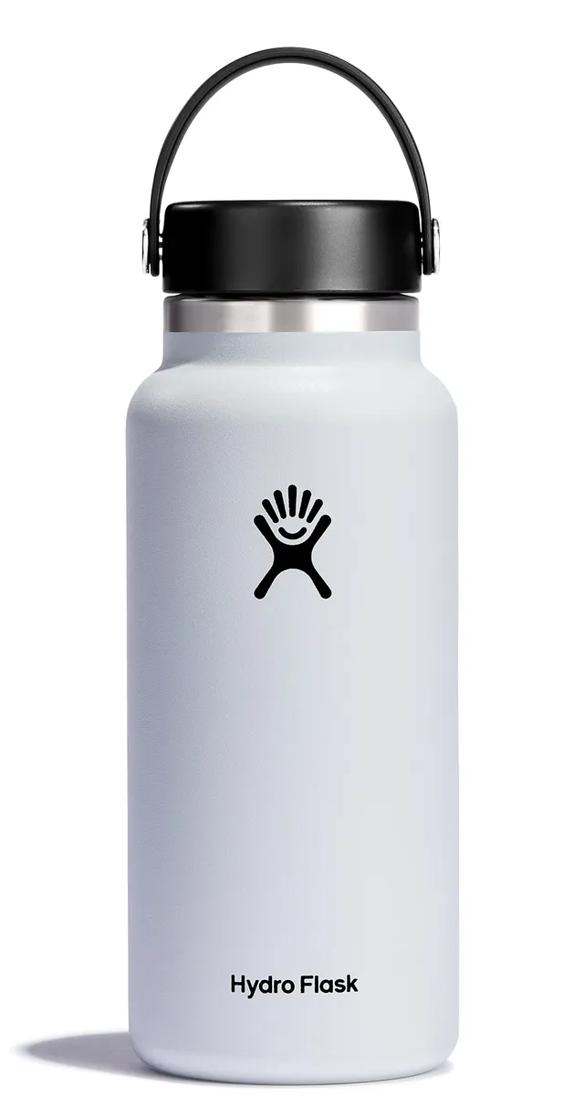 hydro-flask-wide-mouth-32-oz-insulated-stainless-steel-water-bottle-with-flex-li image 1