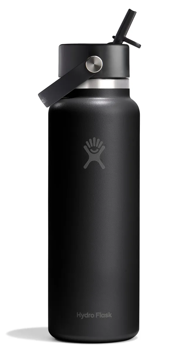 hydro-flask-40-oz-wide-mouth-water-bottle-with-flex-straw-cap-insulated-stainles image 1