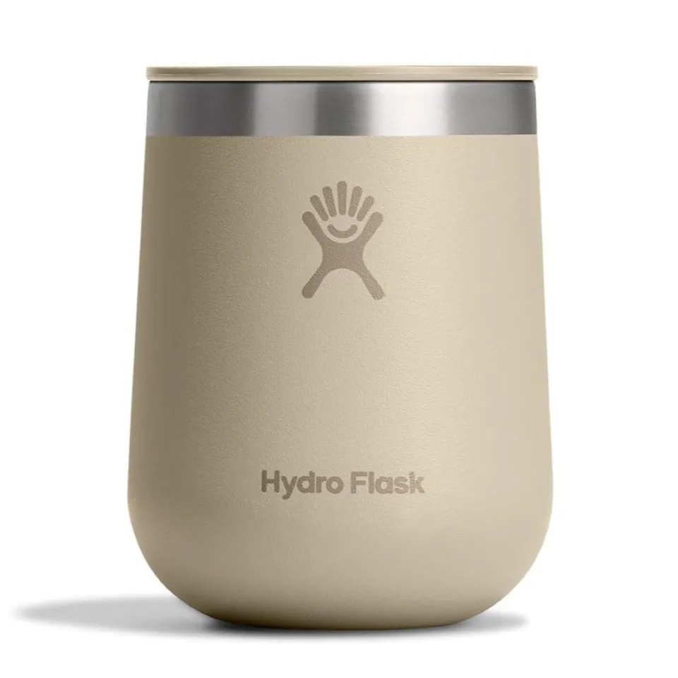 hydro-flask-10-oz-wine-tumbler-oat-tan-insulated-ceramic-lined-stemless-wine-gla image 1