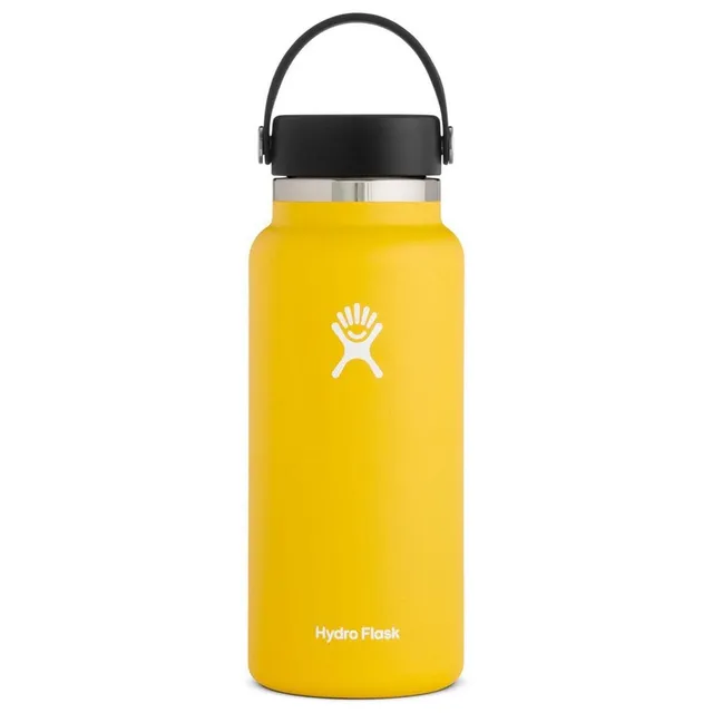 hydro-flask-wide-mouth-2-0-flex-cap-bottle-32-oz-sunflower-vacuum-insulated-stai image 1