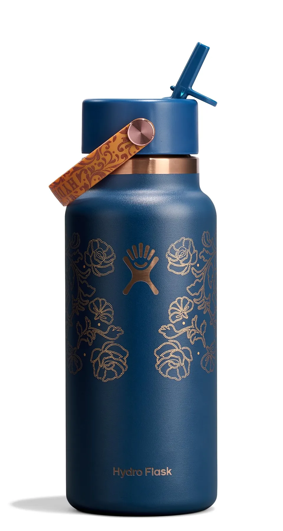 hydro-flask-32-oz-wide-mouth-insulated-water-bottle-with-flex-straw-lid-western- image 1