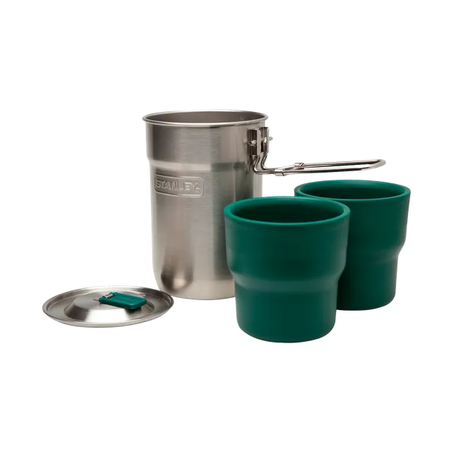 stanley-1913-adventure-nesting-two-cup-cookset-stainless-steel-camp-cook-kit-wit image 1