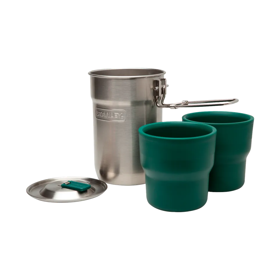 stanley-1913-adventure-nesting-two-cup-cookset-stainless-steel-camp-cook-kit-wit image 1