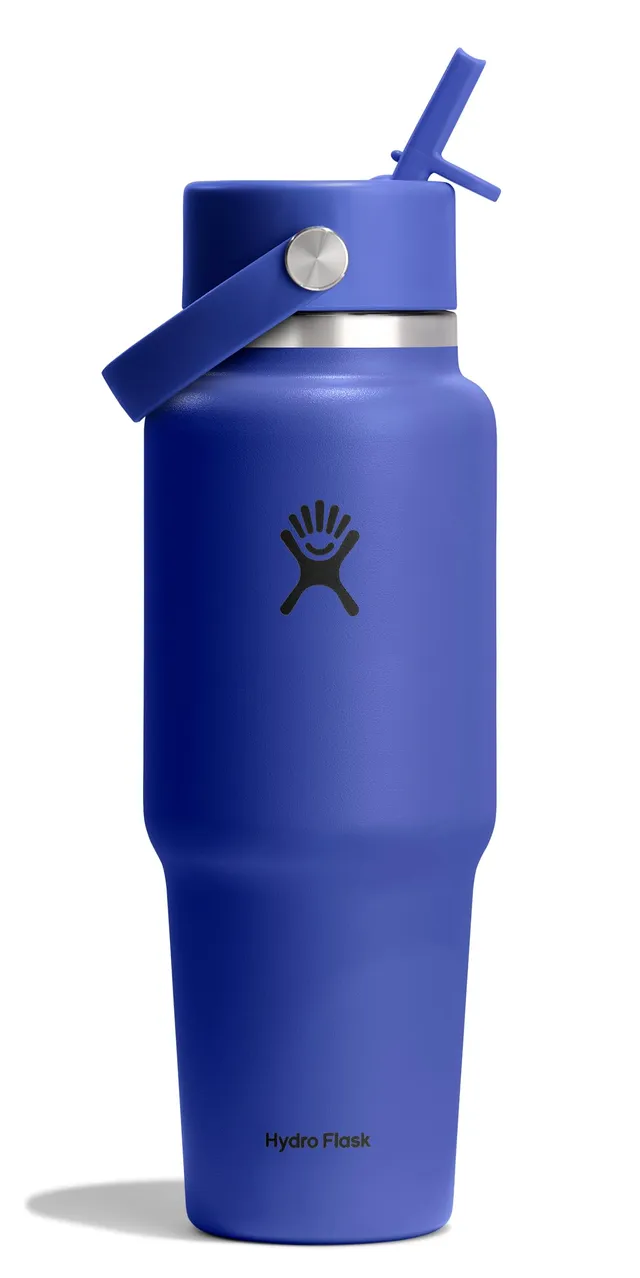 hydro-flask-32-oz-wide-mouth-travel-water-bottle-with-flex-straw-lid-insulated-s image 1