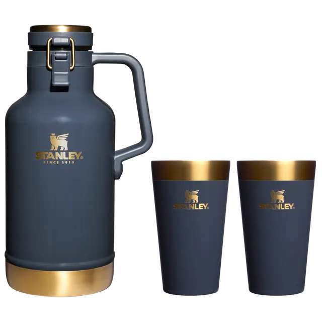 stanley-1913-stay-chill-growler-set-64-oz-easy-pour-growler-16-oz-companion image 1