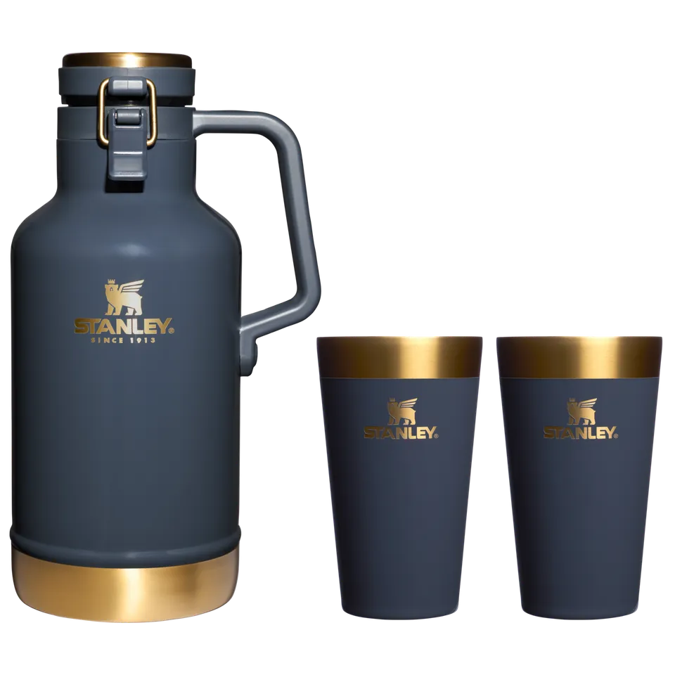 stanley-1913-stay-chill-growler-set-64-oz-easy-pour-growler-16-oz-companion image 1
