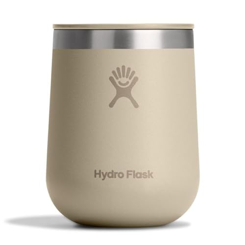 hydro-flask-10-oz-wine-tumbler-oat-tan-insulated-ceramic-lined-stemless-wine-gla image 8