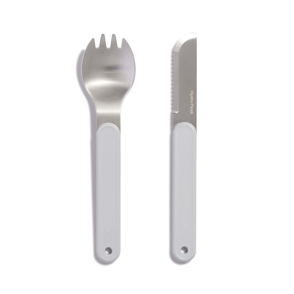 hydro-flask-camp-utensil-set-3-piece-stainless-steel-spork-serrated-knife-and-la image 2