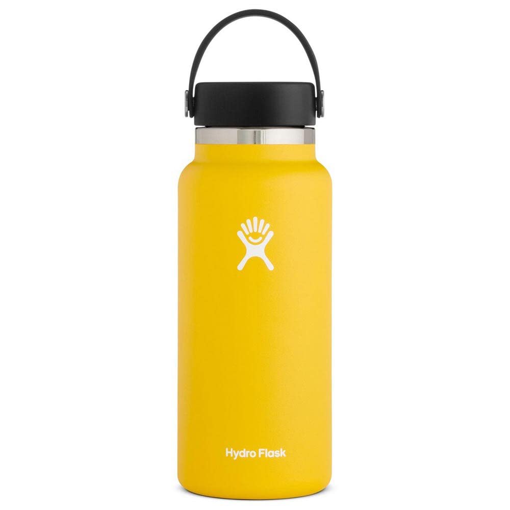hydro-flask-wide-mouth-2-0-flex-cap-bottle-32-oz-sunflower-vacuum-insulated-stai image 1
