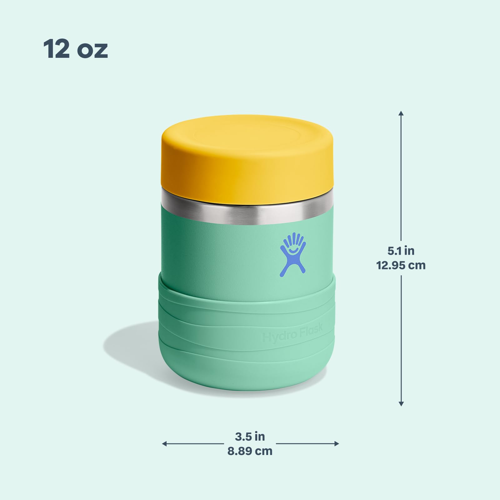 hydro-flask-12-oz-kids-insulated-food-jar-in-seedling-green-leakproof-stainless- image 7