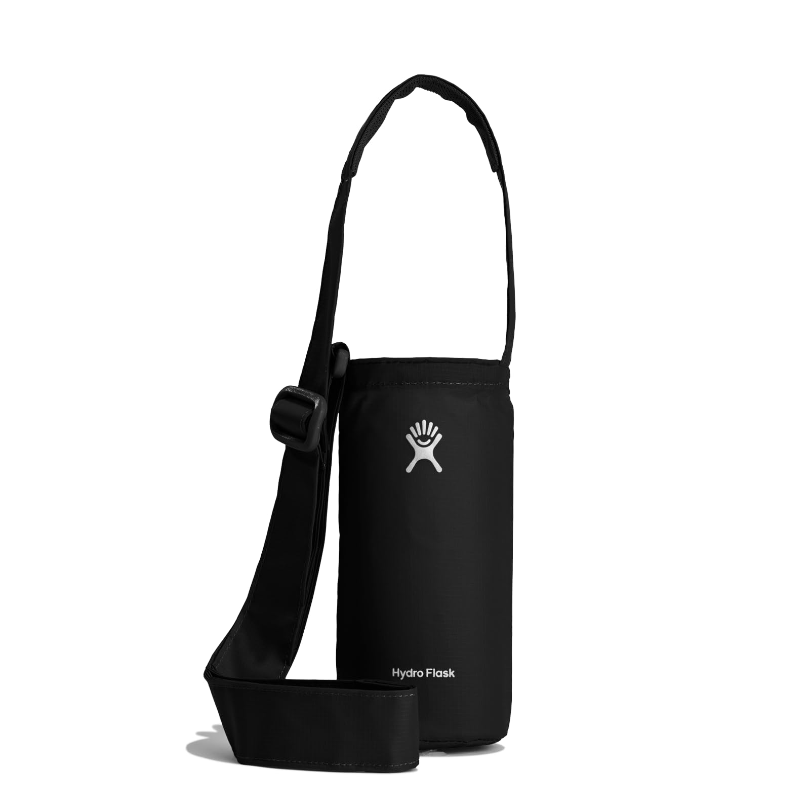 hydro-flask-packable-bottle-sling-medium-black-adjustable-hands-free-bottle-bag- image 8