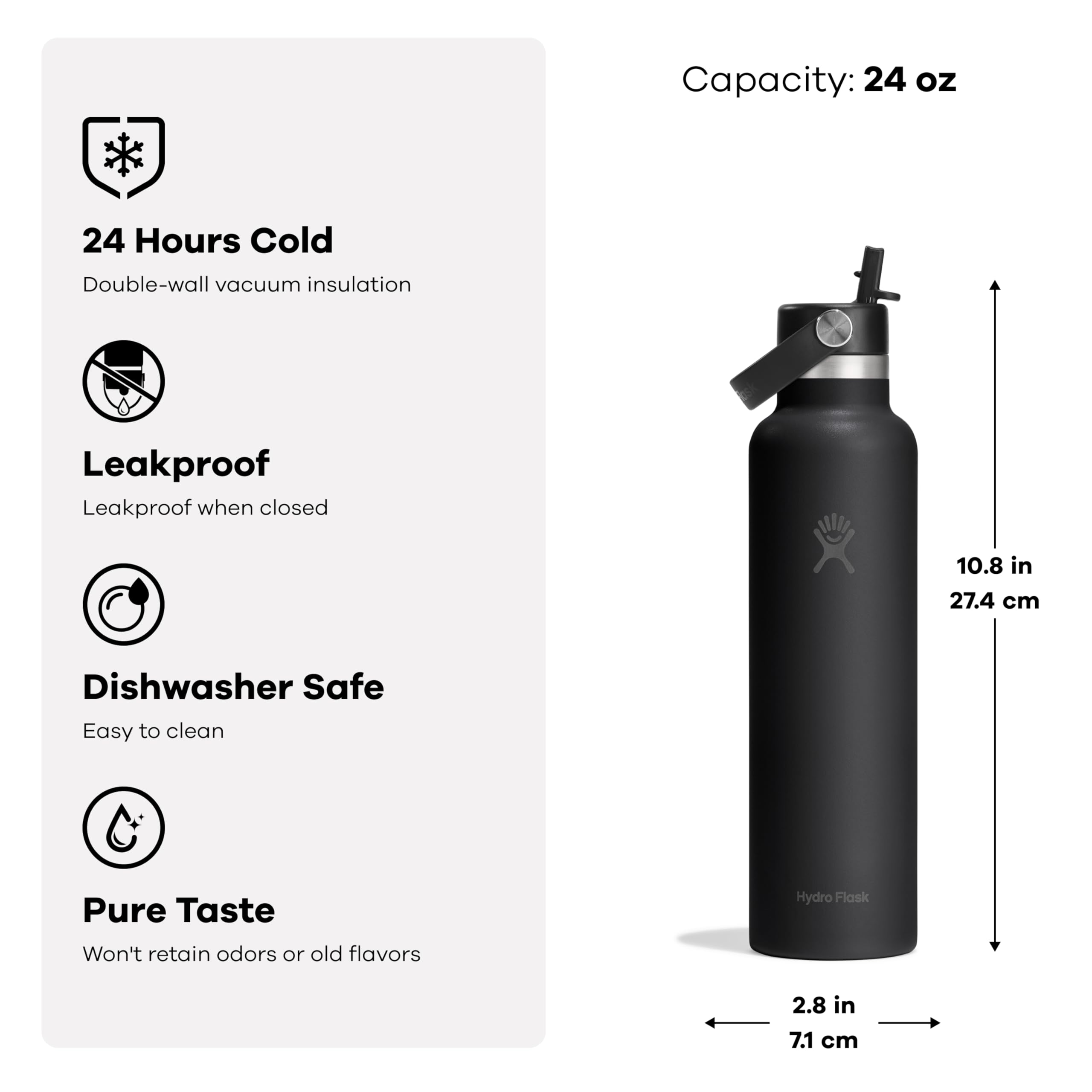 hydro-flask-standard-mouth-straw-lid-bottle-24-oz-capri-blue-insulated-stainless image 3