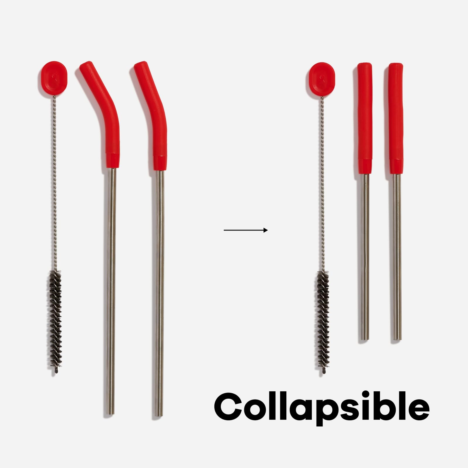hydro-flask-stainless-steel-straw-set-goji-2-collapsible-reusable-straws-with-cl image 3