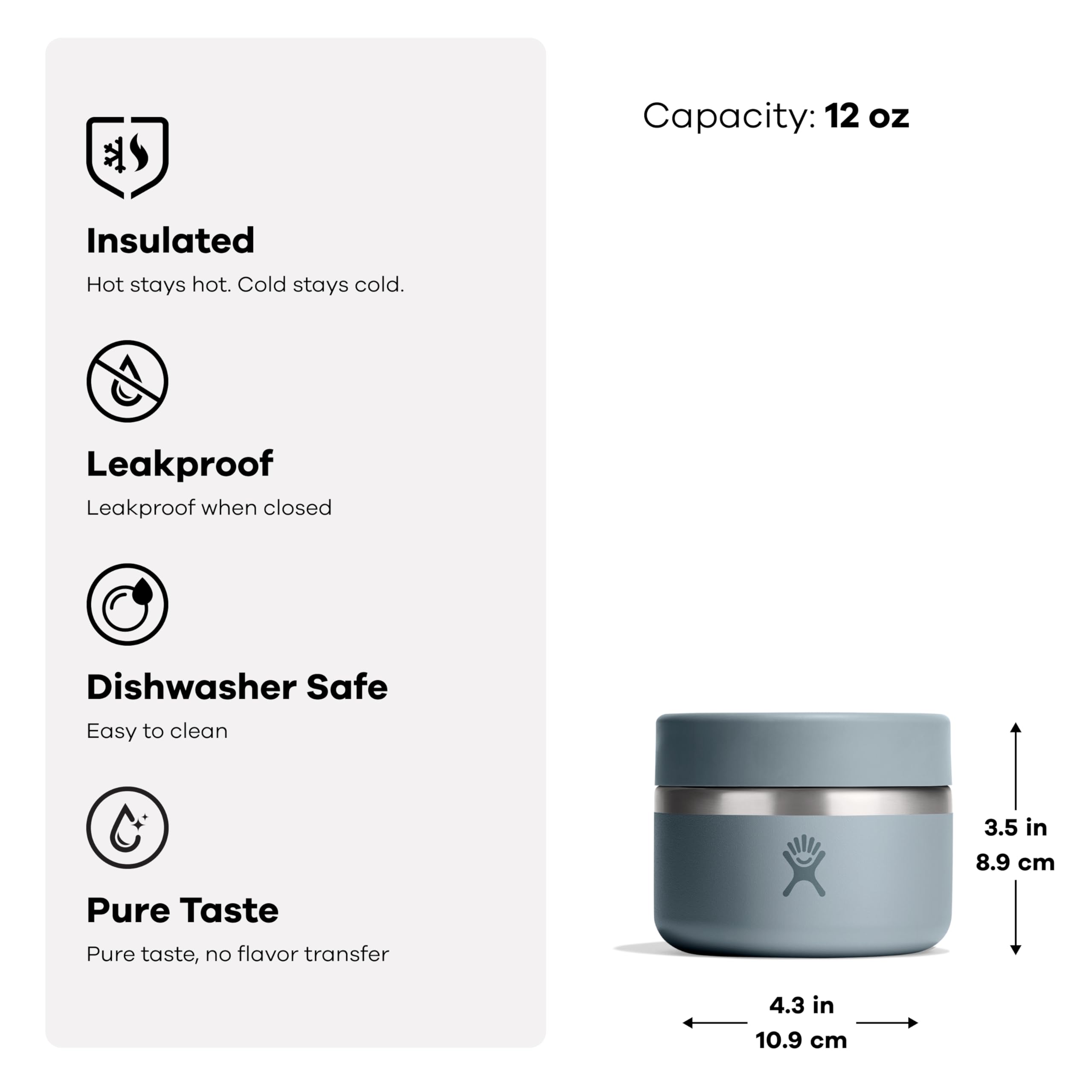 hydro-flask-insulated-food-jar-12-oz-shale-gray-leakproof-stainless-steel-lunch- image 3