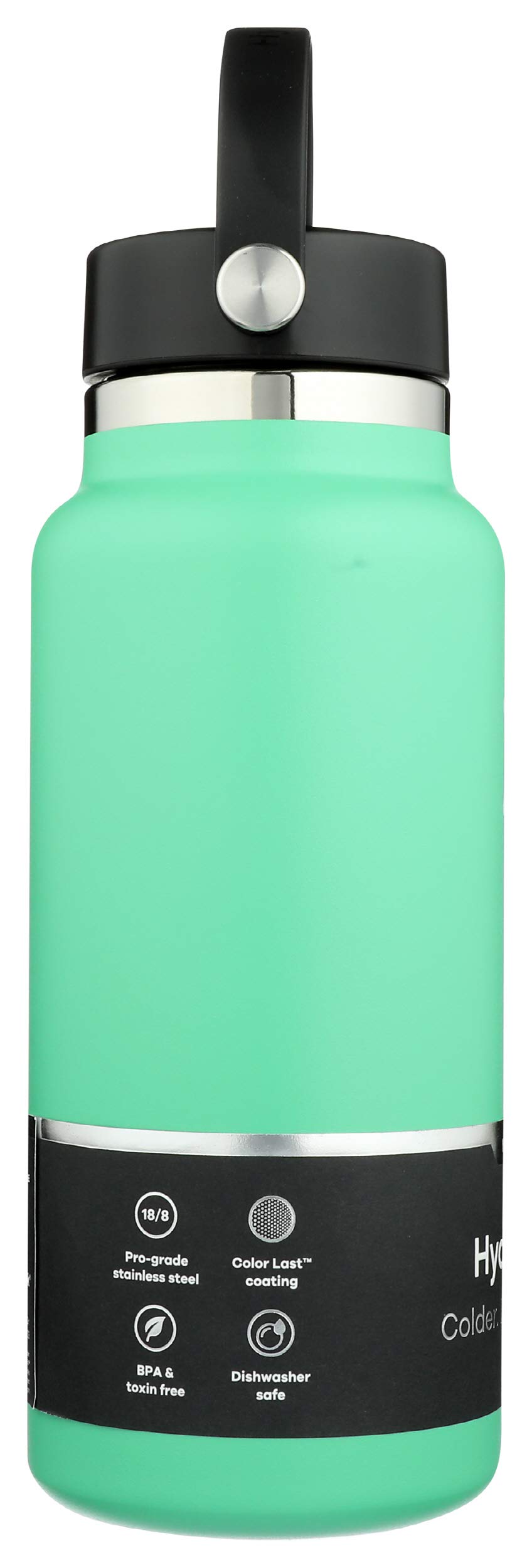 hydro-flask-wide-mouth-2-0-flex-cap-bottle-32-oz-spearmint-vacuum-insulated-stai image 5