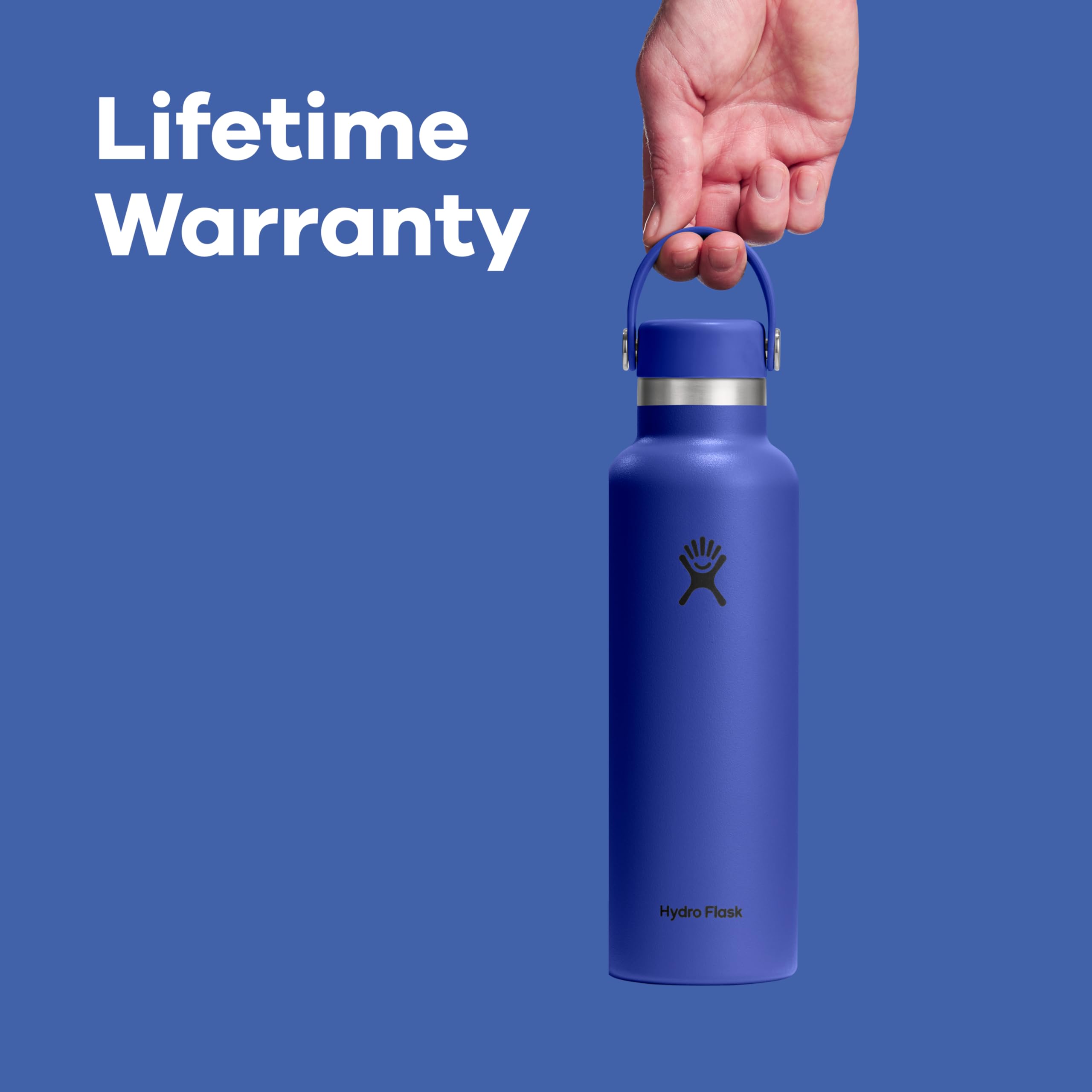 hydro-flask-24-oz-standard-mouth-insulated-stainless-steel-water-bottle-with-lea image 8