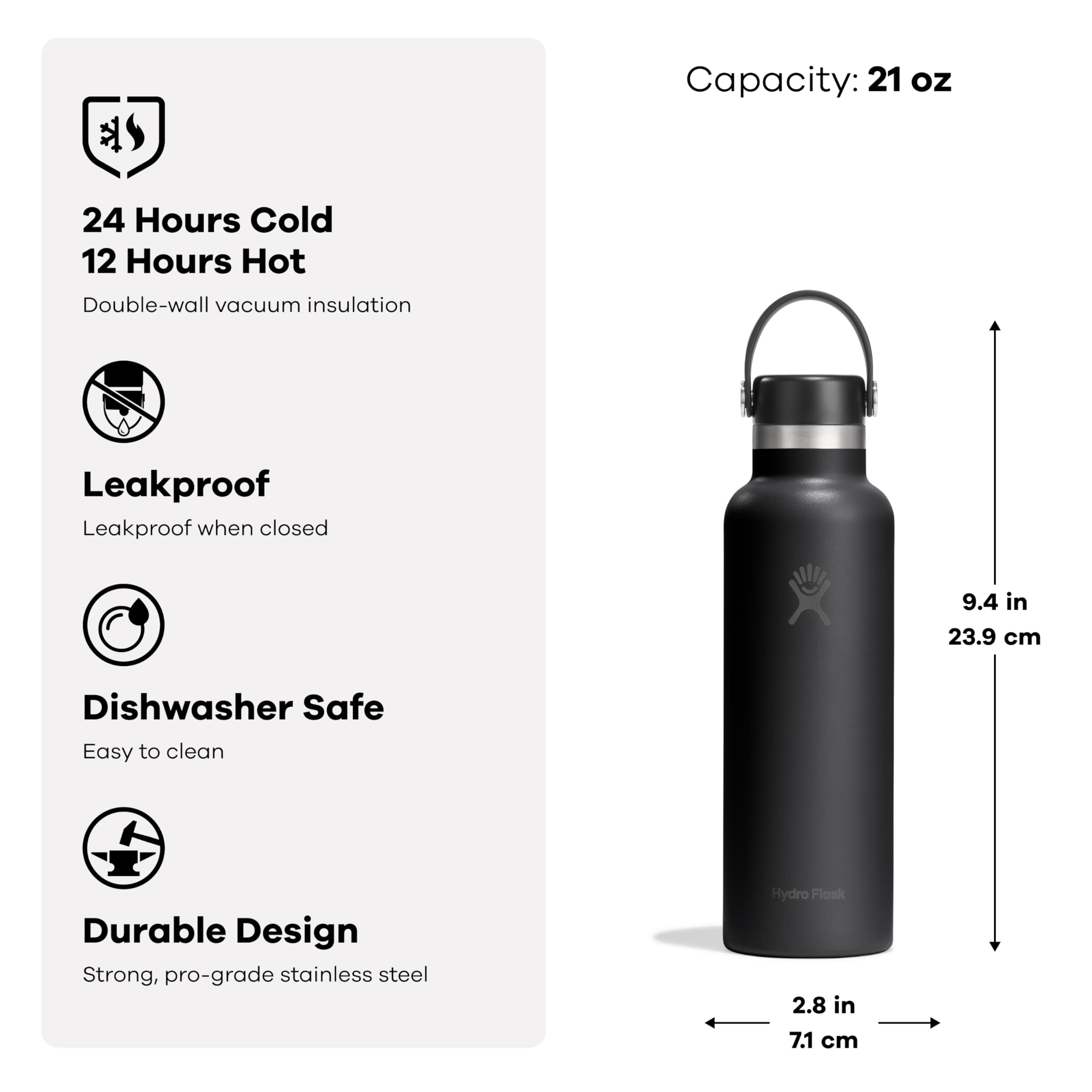 hydro-flask-21-oz-standard-mouth-insulated-water-bottle-capri-blue-tempshield-st image 3