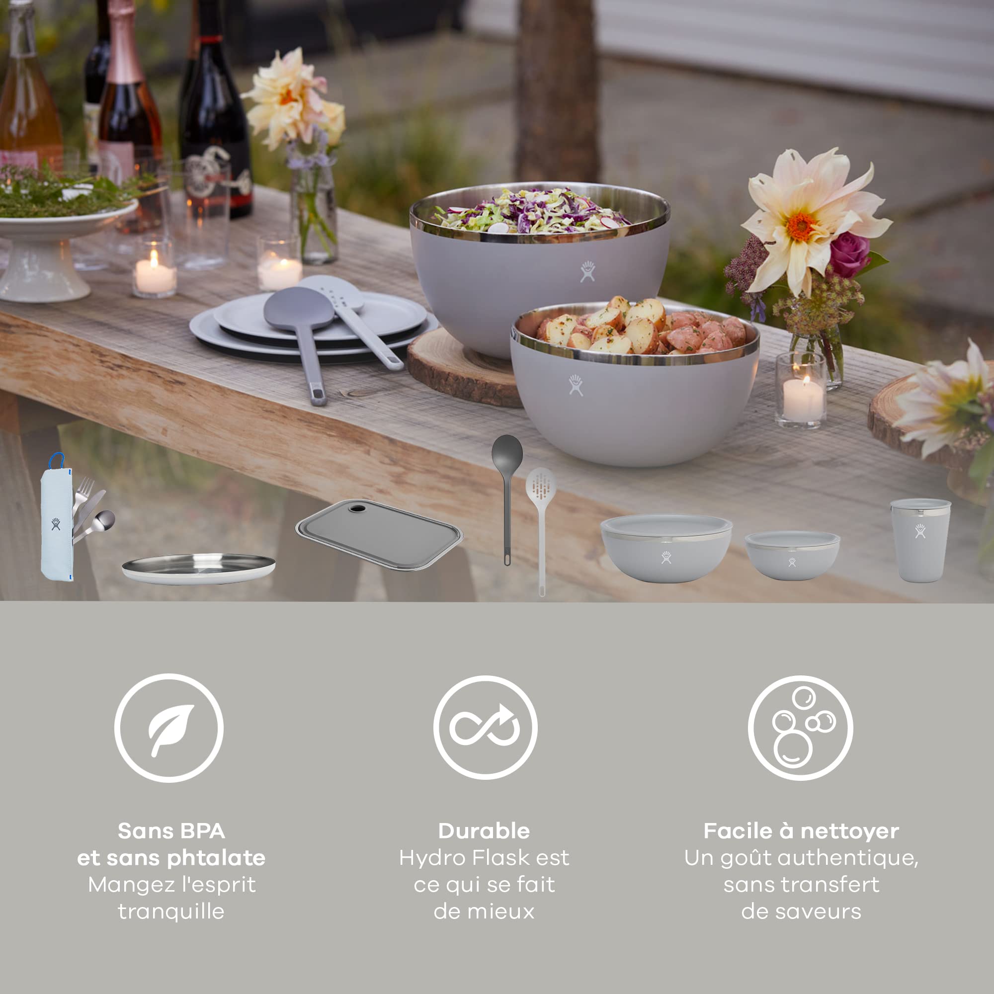 hydro-flask-serving-spoons-set-2-piece-slotted-solid-camping-dinnerware-serving- image 2