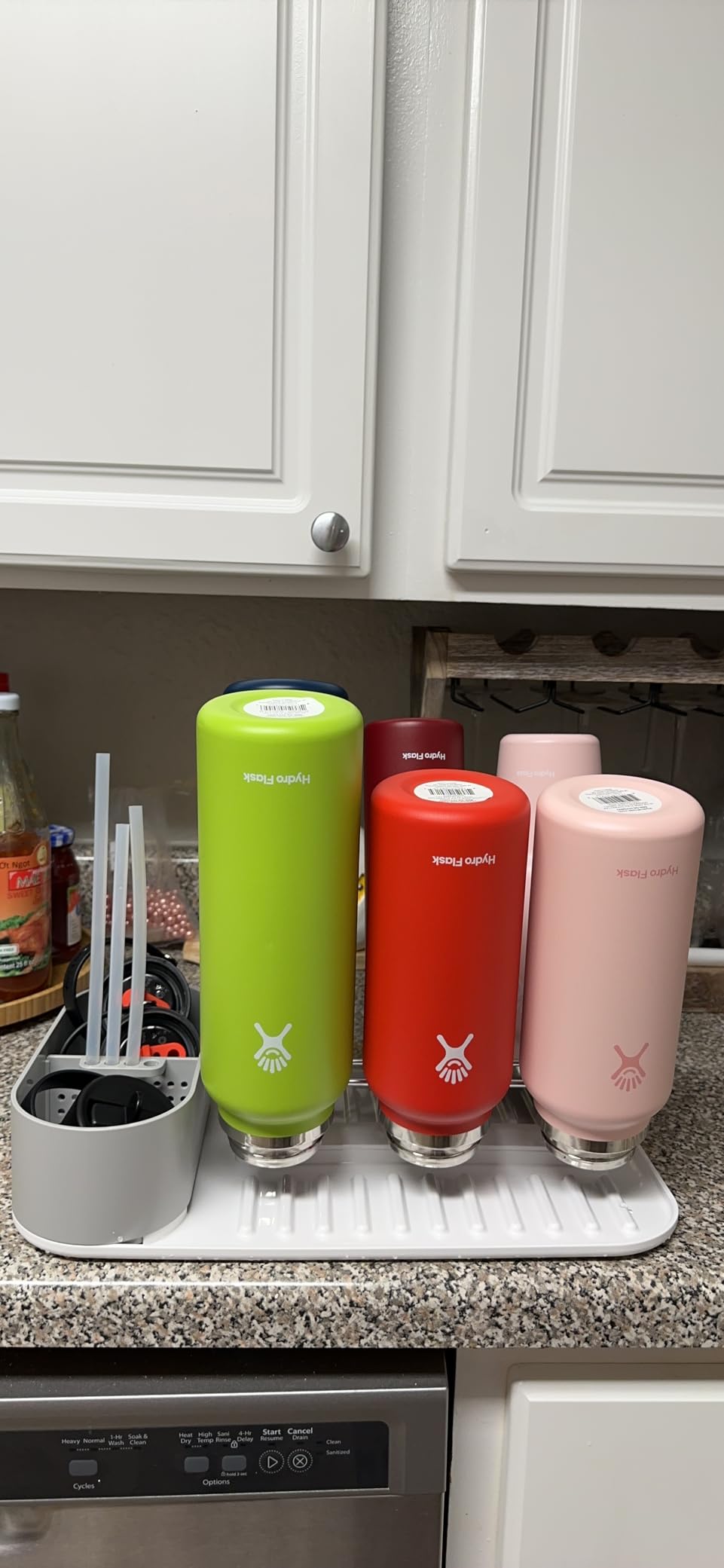 Bottles touch each other