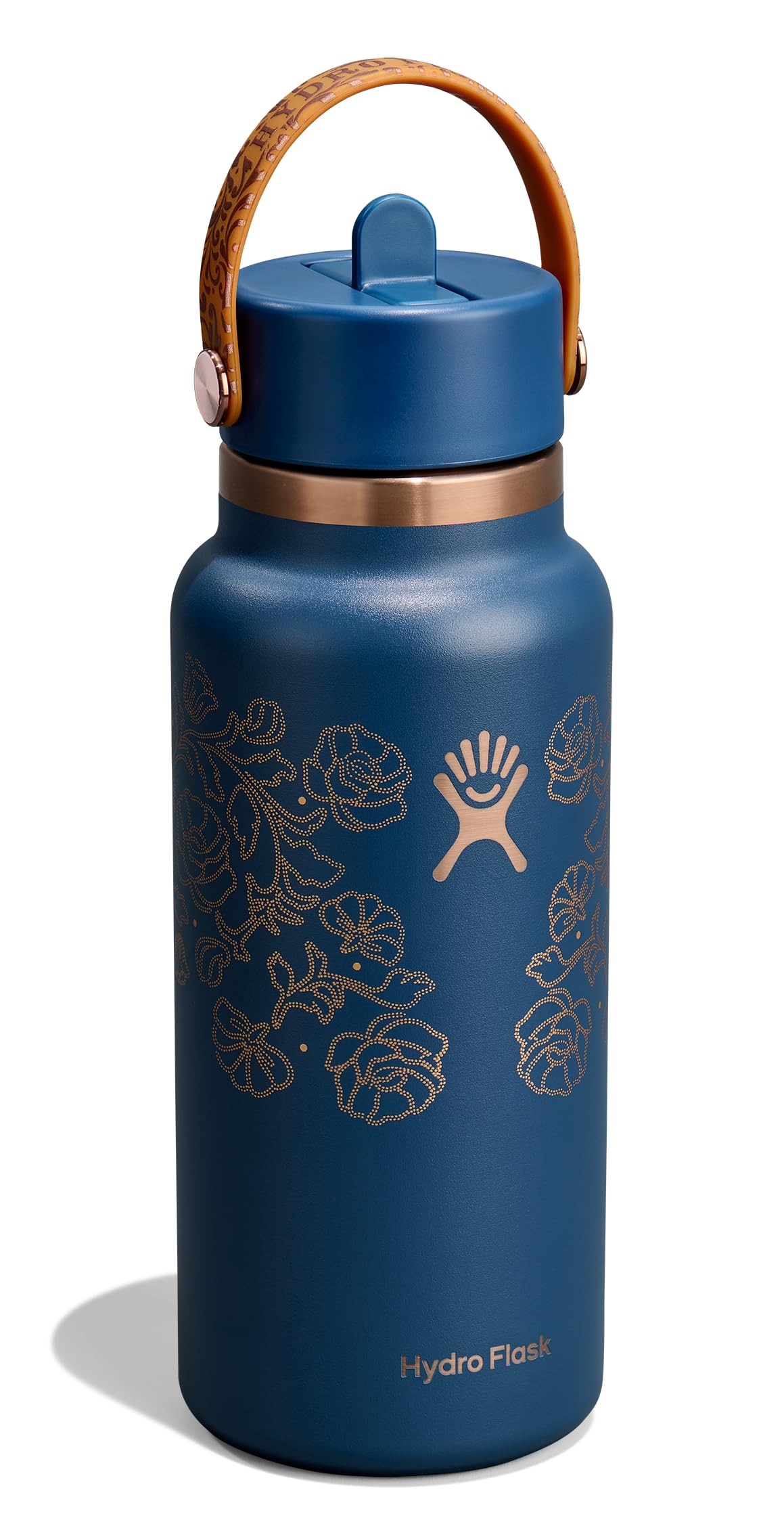 hydro-flask-32-oz-wide-mouth-insulated-water-bottle-with-flex-straw-lid-western- image 2