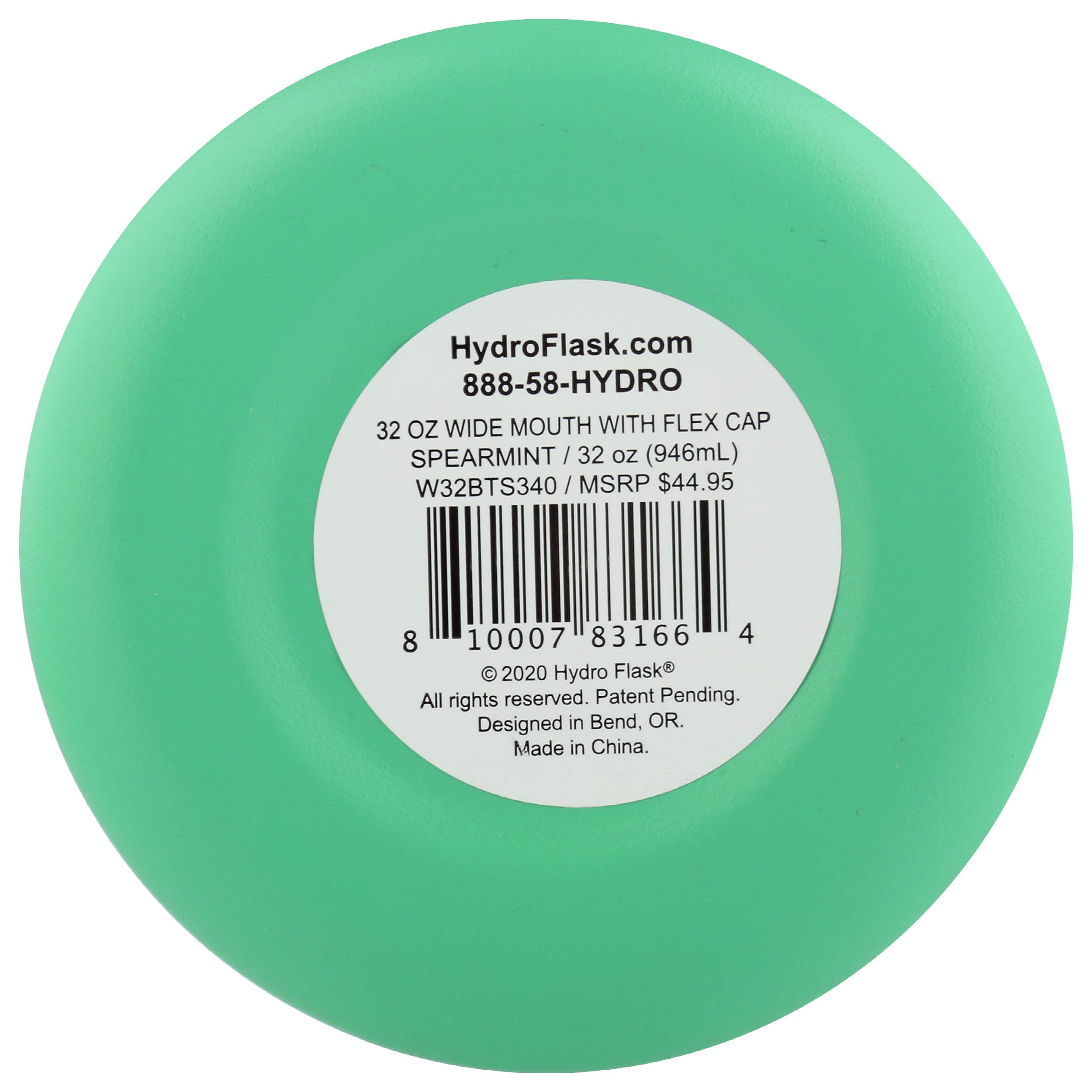 hydro-flask-wide-mouth-2-0-flex-cap-bottle-32-oz-spearmint-vacuum-insulated-stai image 7