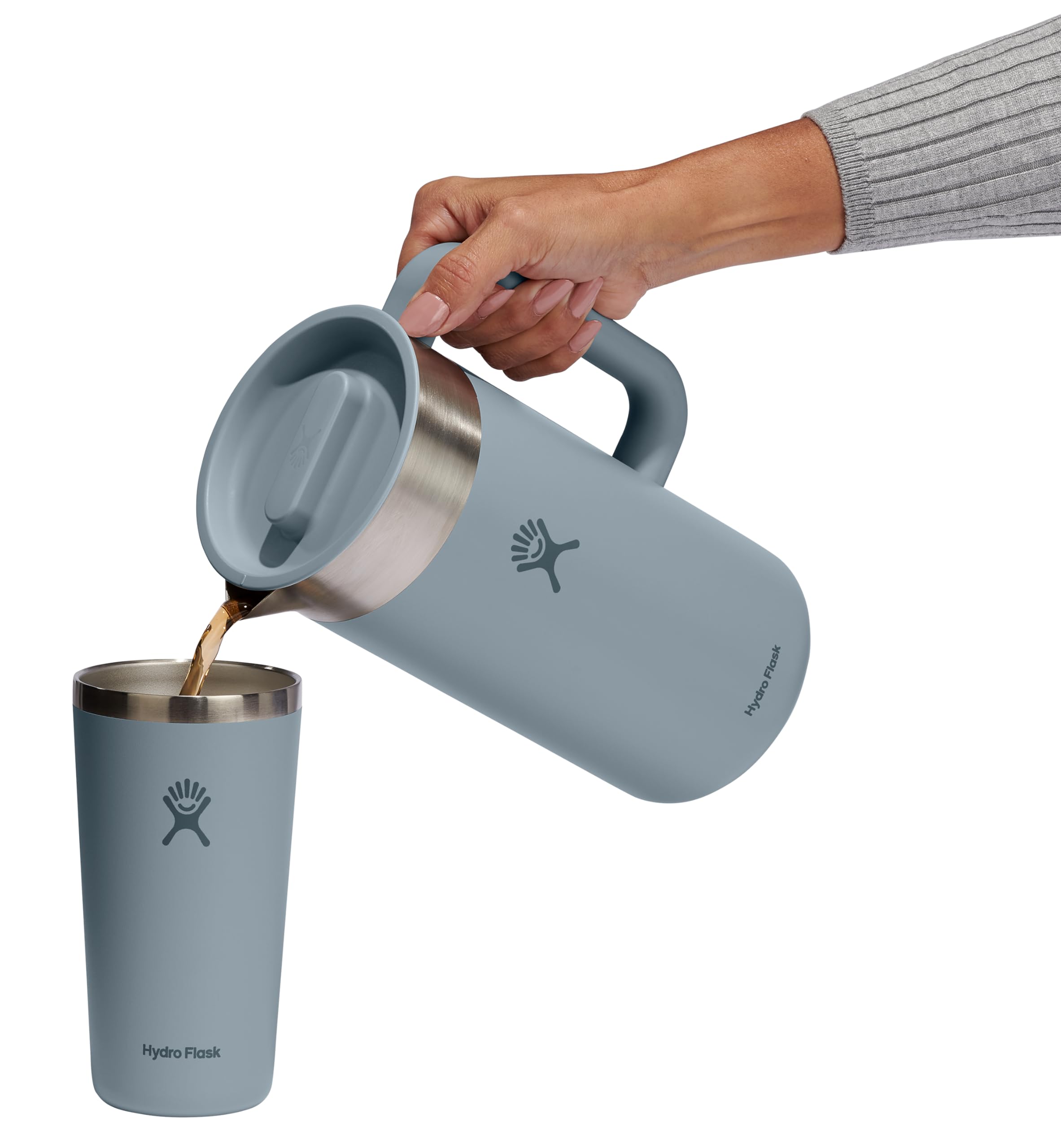 hydro-flask-outdoor-insulated-pitcher-51-oz-with-strainer-lid-shale-gray-stainle image 6