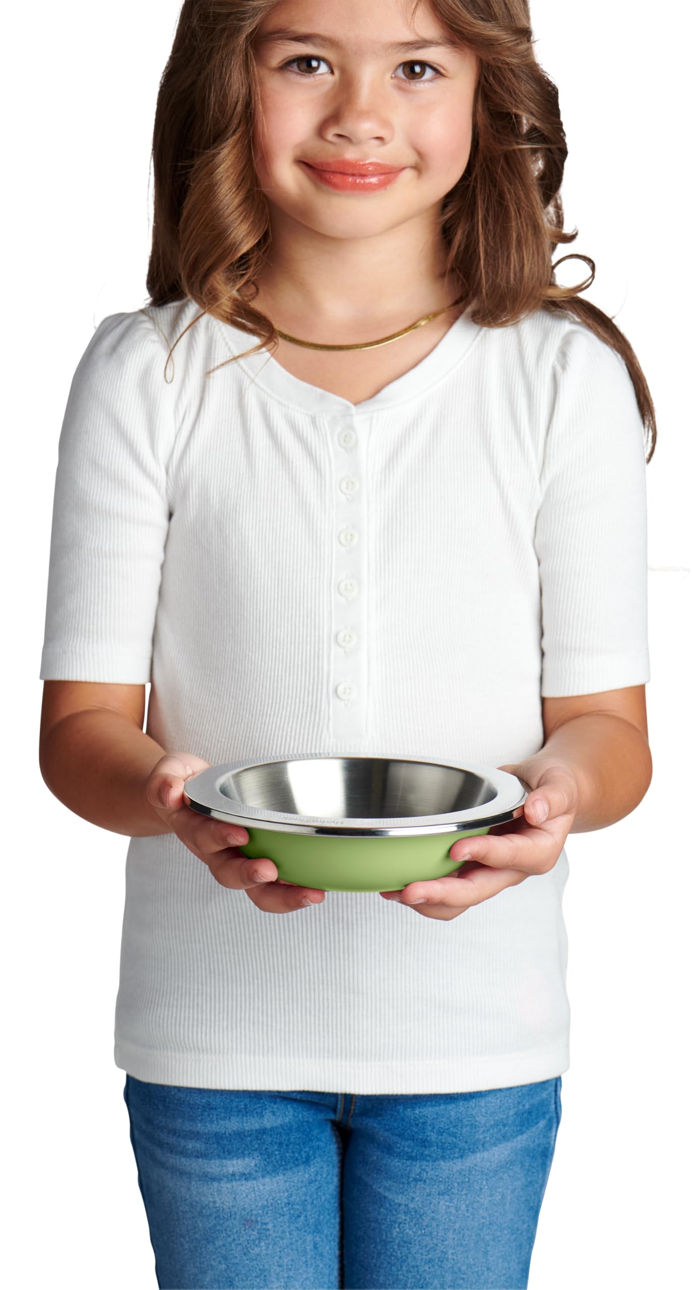 hydro-flask-kids-9-6-oz-stainless-steel-dinner-bowl-seedling-green-dishwasher-sa image 5