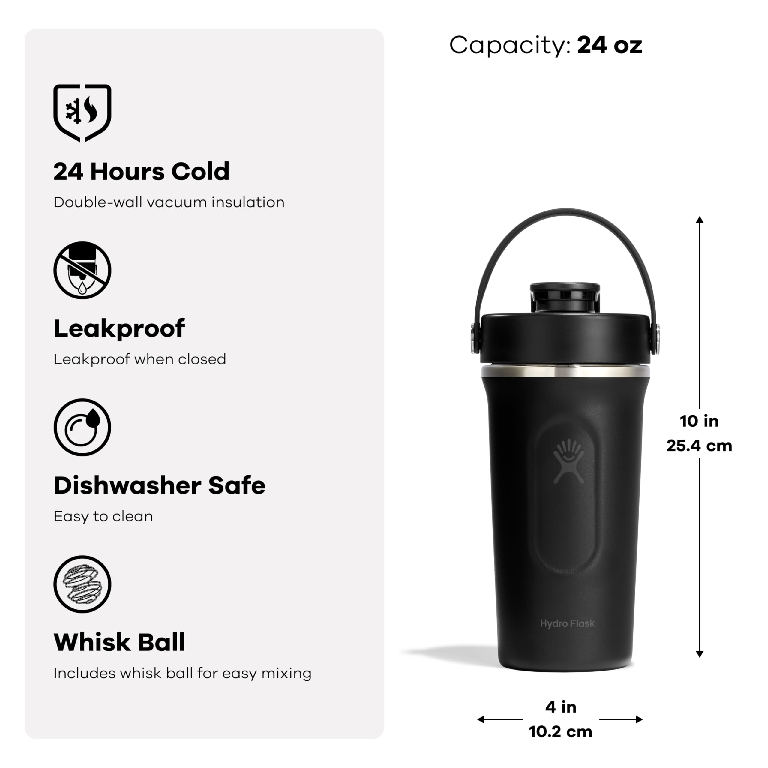 hydro-flask-24-oz-insulated-shaker-bottle-stainless-steel-gym-bottle-with-whisk- image 3