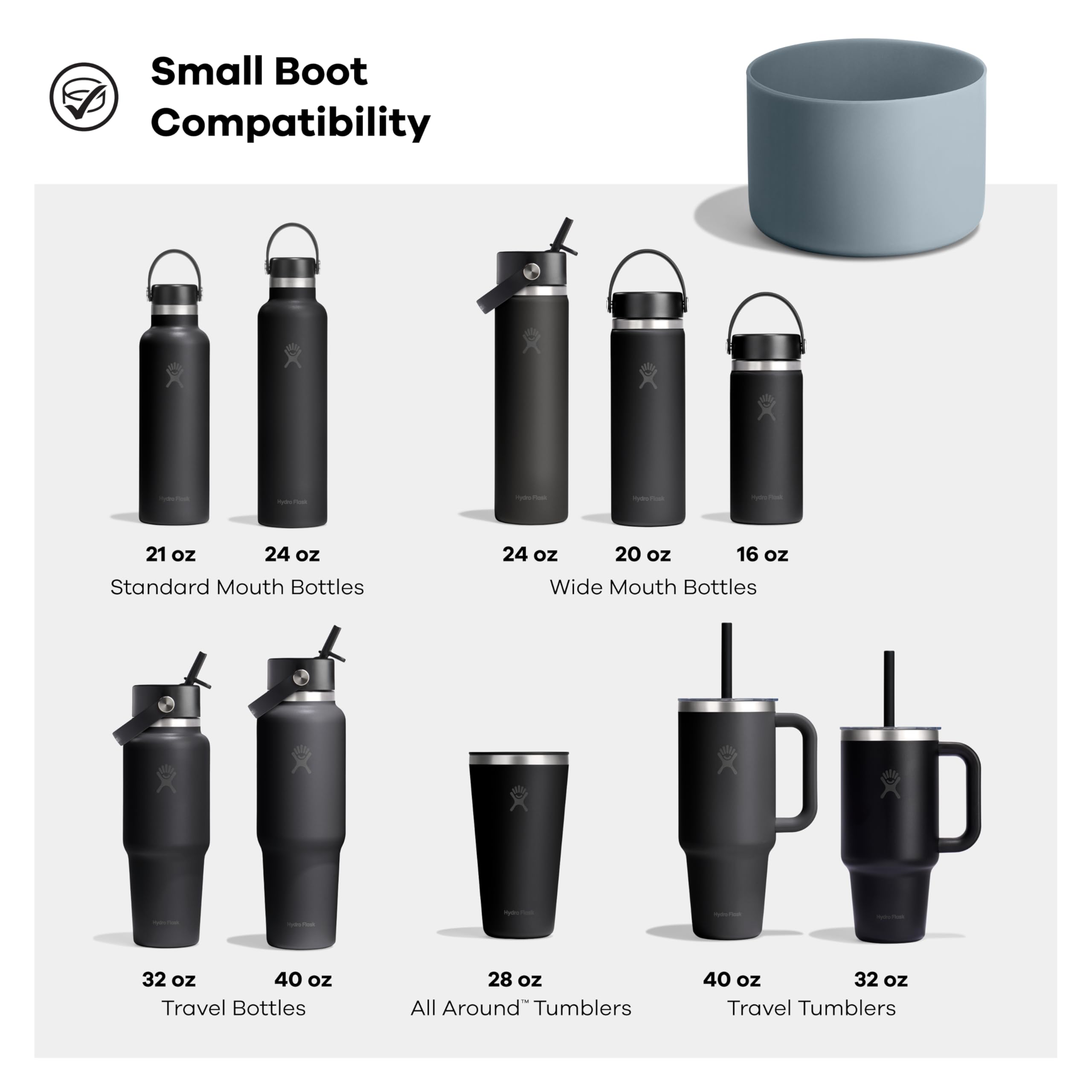 hydro-flask-bottle-boot-small-capri-blue-silicone-bottom-protector-sleeve-for-12 image 3