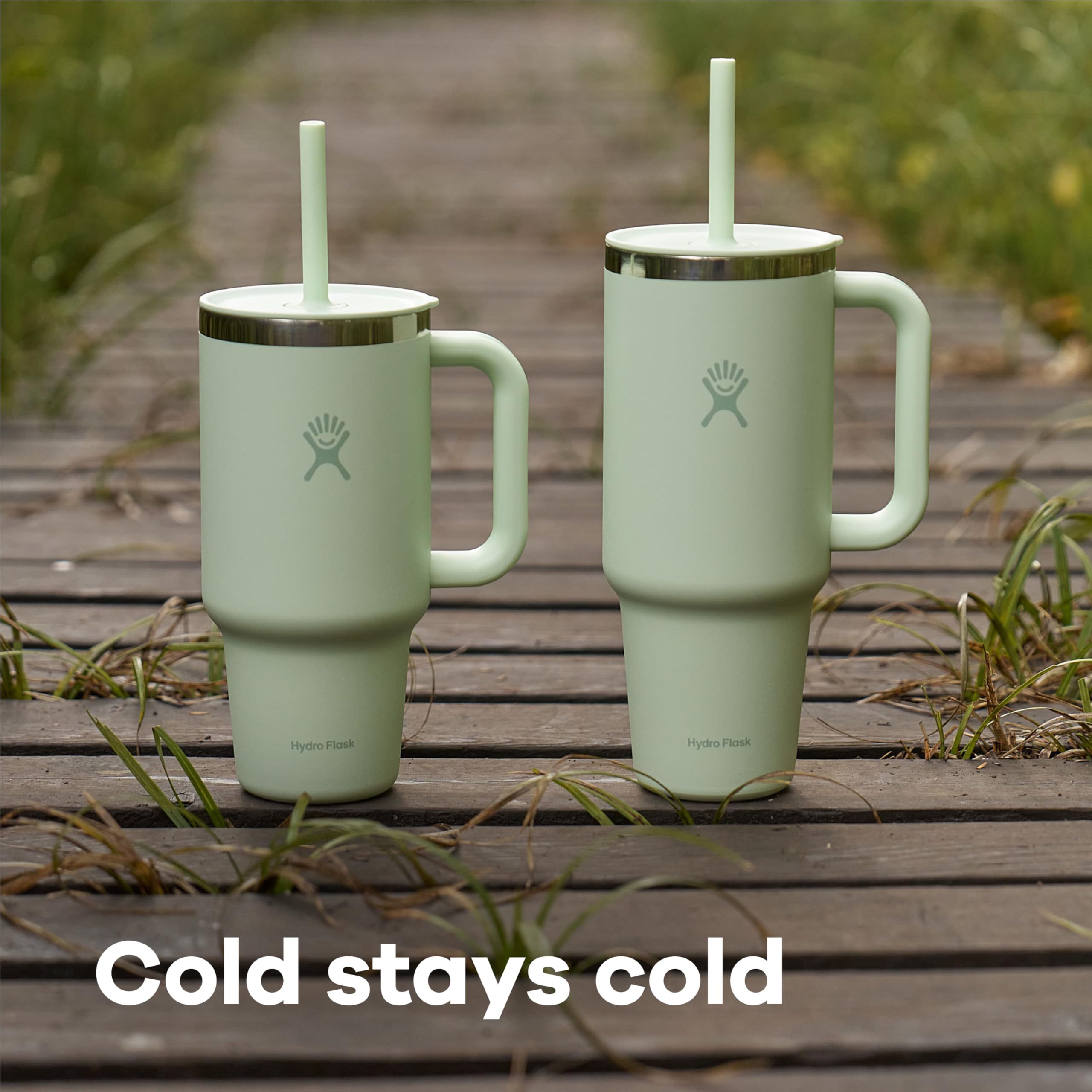 hydro-flask-40-oz-travel-tumbler-with-handle-lid-and-straw-glimmer-cream-insulat image 6