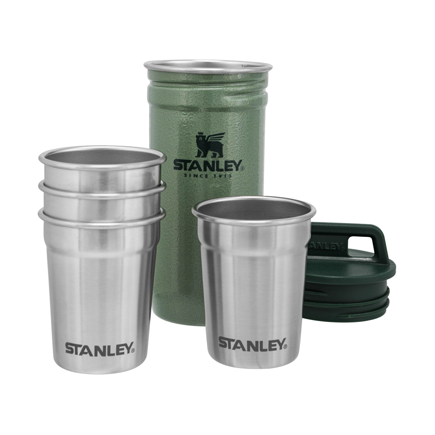 stanley-1913-adventure-nesting-shot-glass-set-4-pack-stainless-steel-travel-shot image 1