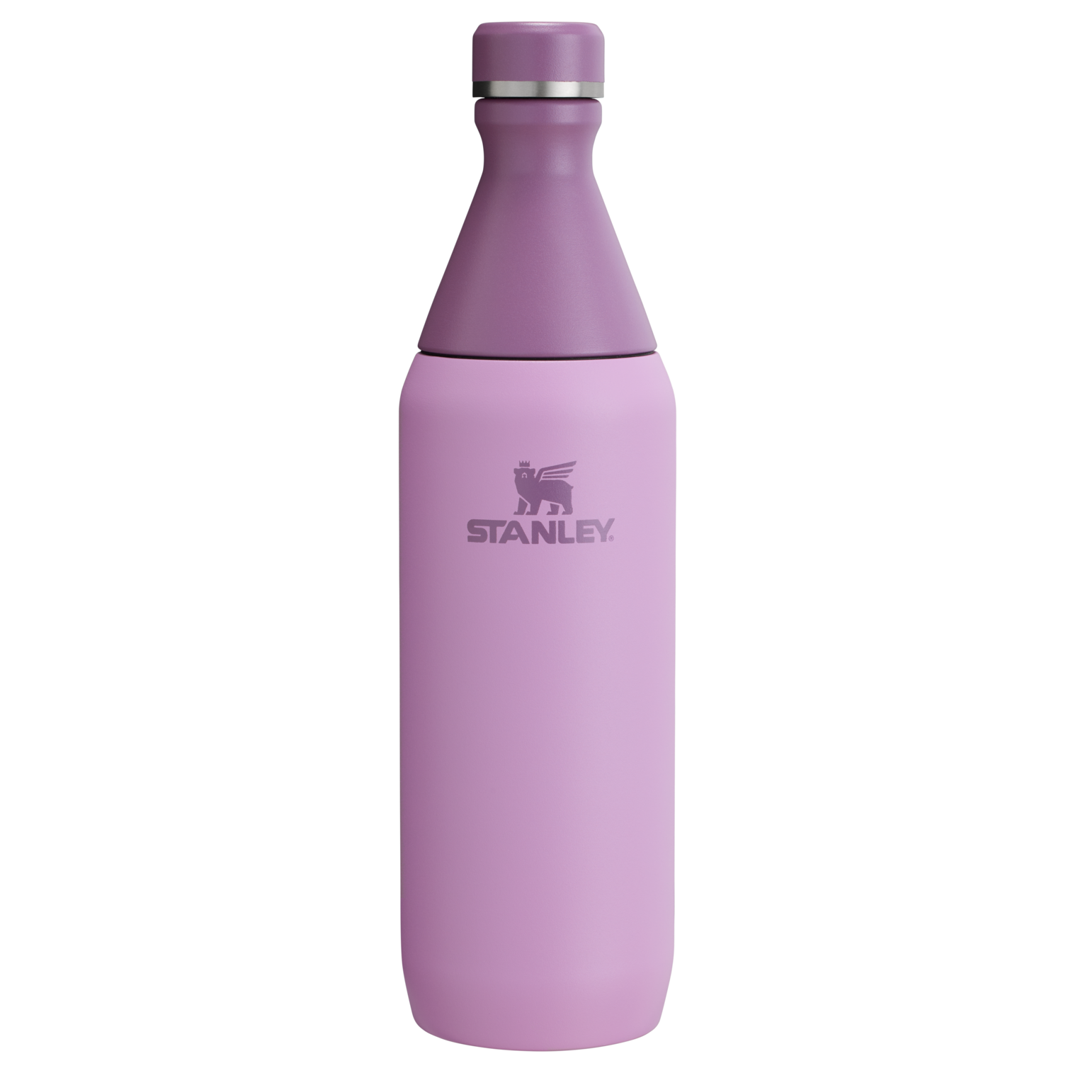 stanley-1913-all-day-slim-bottle-20-oz-water-bottle-leakproof-shoulder-open-fill image 1