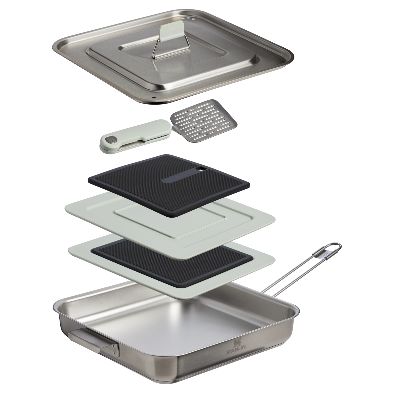 stanley-1913-wildfare-pro-square-pan-cookset-5-piece-2-qt-tri-ply-stainless-stee image 3